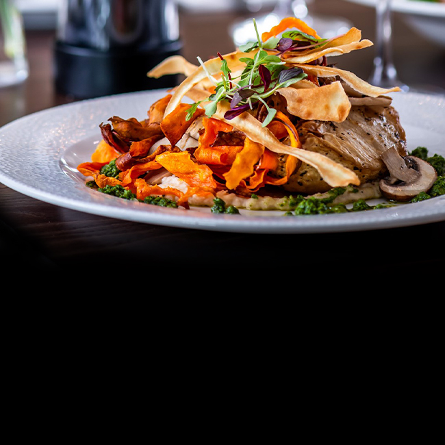 Vegan menu at The Blue Anchor