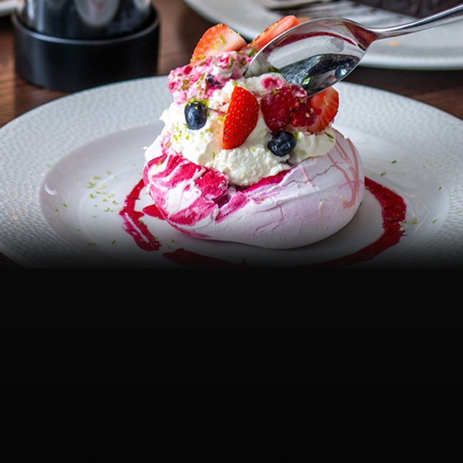 Dessert menu at The Blue Anchor