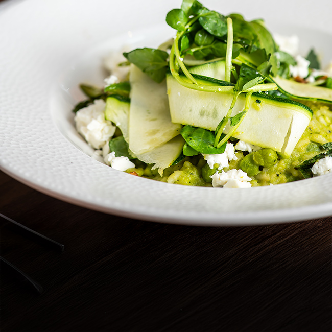 Vegan menu at The Blue Anchor